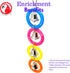Bonka Bird Toys 945 4 Ring A Ding Toy for African Grey, Budgie, Parakeet, Cockatiel