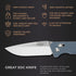 Firebird GANZO F7601 Pocket Folding Knife, 440C Stainless Steel Blade, G-10 Anti-Slip Handle, Grey