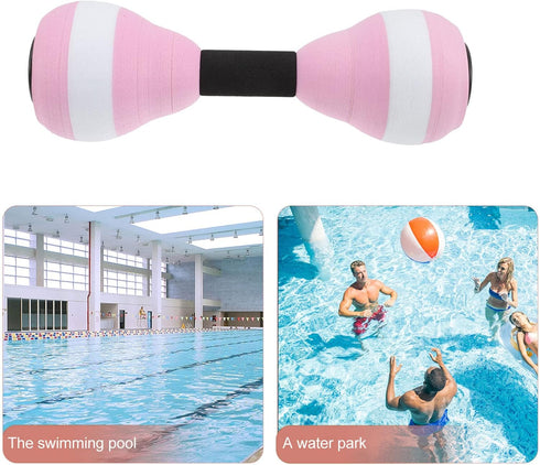 SEWACC 2 Pcs Water Dumbbells, Lightweight Aquatic Exercise Dumbells EVA Foam Barbells for Pool Fitness