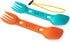 UCO Utility Spork 3-in-1 Combo Spoon-Fork-Knife Utensil, 2-Pack, Gold/Sky Blue