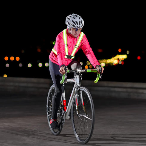 High Visibility Reflective Vest - Adjustable Safety Vest for Walking, Jogging, Hiking, Night Cycling