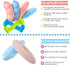 Skylety 6 Pieces Puppy Teething Chew Rings Toys - Rubber Bone-shaped Puppy Teething Toy for 2-8 Months