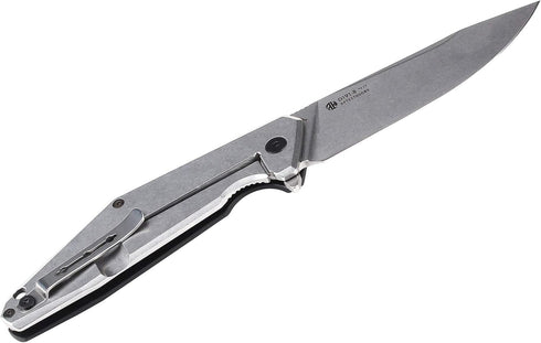 Ruike Folding Pocket Knife, Frame Lock, EDC Camping Tactical Small Belt Clip Fishing Hiking Gear Tool