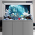 AWERT 30x18 inches Polyester Undersea Aquarium Background - Ruins and Aquatic Plants Decor