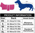Geyecete Dachshund Sweaters for Dogs - Perfect Winter Coat with Padded Fleece Lining in Pink-M