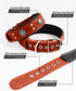 Heavy Duty Genuine Leather Dog Collar, 2 inches Wide, Handmade, Soft, Luxury, Best for Large Medium Dogs, Orange