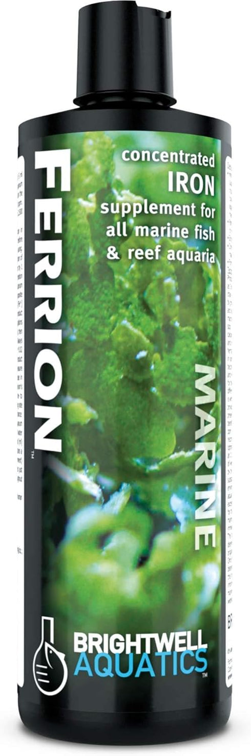 Brightwell Aquatics Ferrion, Concentrated Iron Supplement for Marine Fish and Reef Aquariums, 250-ml