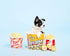 ZippyPaws Burrow Food Buddies Popcorn Bucket, Interactive Dog Toys for Small & Medium Dogs