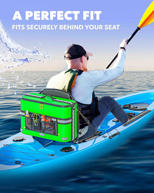 Skywin Kayak Cooler Behind Seat - Waterproof Cooler for Kayaks, Compatible with Lawn-Chair Style Seats