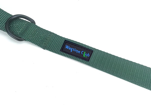 Wagtime Club Soft & Thick Dual Handle Dog Leash, Premium Nylon, Double Padded Handles for Medium, Large, XLarge Dogs