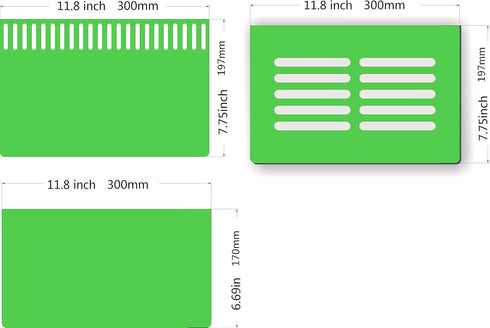 Bubblefin Aquarium Sump Refugium DIY Kit - Chamber Dividers for Protein Skimmer Sump (20 Gal-Green)