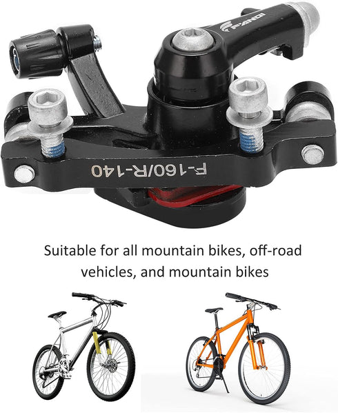 Front Rear Disc Brake Calipers, Aluminum Alloy for Mountain and Road Bicycle