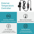 Small Submersible Aquarium Heater, Adjustable Mini Heater 25/50/100/150/200/300 Watts for 1-60 Gallons