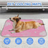 imiBBWQu Summer 27" 22" Dog Cooling Mat Floral Star Pink Pet Cooling Mat Replacement Cover Washable Cat Pad Dog Bed