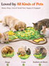 28.3''x28.3'' HOPET Snuffle Mat for Dogs Large Breed, Interactive Puzzle Dog Food Mat, Easy to Clean, Durable, Mental
