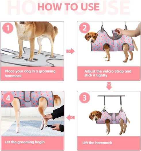 Hammock Trimming, Trimmers Dog Grooming for XXL Large Dogs Nail Dog Grooming Harness for Cutting Nails, Pet Grooming
