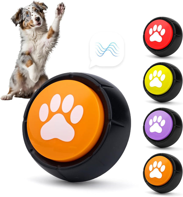 PetnBeyond Dog Talking Buttons - 4 PCS Communication Starter Pack for Pet Voice Training