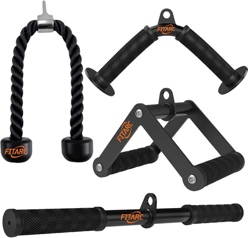 Fitarc Cable Machine Attachment Set for Gym & Home Workouts, LAT Pulldown