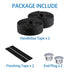 LSSH Cork Bike Handlebar Tape, Cycling Handle Wraps, EVA Road Bike Handlebar Tape – 2 Rolls (Black)