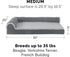 Furhaven Orthopedic Dog Bed for Medium/Small Dogs, L Shaped Chaise with Removable Bolsters - Stone Gray, Medium