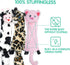 SHARLOVY Dog Squeaky Toys, 3 Pack No Stuffing Crinkle Plush Toys for Small Breeds and Puppies