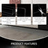Under Couch Blocker with Adhesive Stickers, 15.7" L x 3.1" H Adjustable Clear Blocker for Pets, 5 Pack