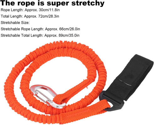 SUNGOOYUE Kayak Paddle Leash, Stretchable Kayak Paddle Lanyard with Polyester Nylon Straps for Fishing, Boating