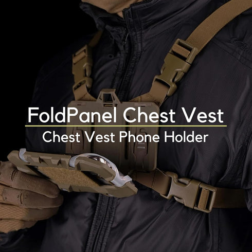 Let Me Be Let-Me-Be FoldPanel Harness Navigation Board Chest Rig for Plate Carrier Phone Mount Molle Holder,Lightweight
