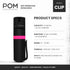 POM Pepper Spray Flip Top Pocket Clip - Maximum Strength OC Spray for Self Defense, 25 Bursts, 10 ft Range