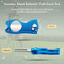 Skylety 4 Pieces Golf Divot Repair Tool with Magnetic Button Ball Marker, Stainless Steel Foldable Tool