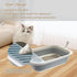 20.9x15.7x5.7 inch Senior Cat Litter Boxes, Collapsible Open Low Entry Cat Litter Pan with Scoop Travel Kitten Potty