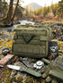 WYNEX Tactical Large Admin Pouch of Double Layer Design, Molle EDC EMT Utility Pouch with Map Sleeve Modular Tool Pouch