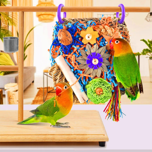 KATUMO Bird Toys, Parakeet Cockatiel Foraging Toys, Shredder Toys for Parakeet Cockatiel Conure Lovebird