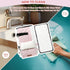 15lbs-Pink Center Console Dog Car Seat for Small Dogs,PU Leather Small Dog Car Booster Seat,Washable Foldable with Safe