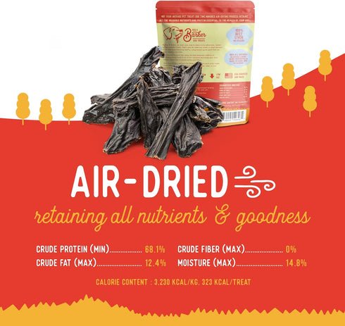 Beg & Barker Beef Liver Jerky for Dogs, 4 Ounce, Natural Dog Treats Made in The USA, Grain Free