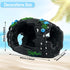 1pcs Aquarium Decorations, Resin Broken Barrel Fish Tank Ornament for Fish Cave Hide Hut (Black)