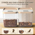2 Pack 11LB 2 Dog Food Storage Container, Pet Food Storage Containers for Dog Cat Bird, Holds Each, Clear BPA-Free Bin