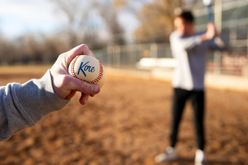 Kore Baseball Products Kore Soft Baseball Hand-Stitched Real Feel Foam Baseballs | Safe Indoor & Outdoor Practice Ball