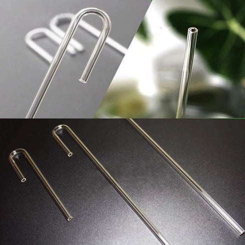 2X Acrylic U Shape Tube for Aquarium Air Pump, CO2 Diffuser Connector Tube