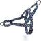 No Pull Dog Harness for Easy Walk, Floral Pattern Safety Nylon Training Collar for Small, Medium, Large Dogs (Skull, S)