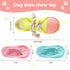 Zhanmai 4 Pieces Dog Shoe Chew Toys - Mini Sneakers Squeaky Chews for Dogs (Yellow, Blue, Pink, Light Green)