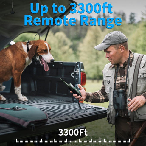 Dog Training Collar with Remote - Waterproof Shock Collar for Large Medium Dogs, Upgraded 3300Ft E Collar with 3