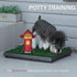 NPBIYOYG 4.3" 9.4" Potty Training Dog Fire Hydrant, W x H Small Fire Hydrant for Puppy to Pee On, Retro Resin Pee Post