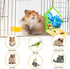 (1PC) Rat Foraging Toy Enrichment Food Toys Puzzle Treat Dispensing Slow Feeder with Mirror Intelligence Growth Cage