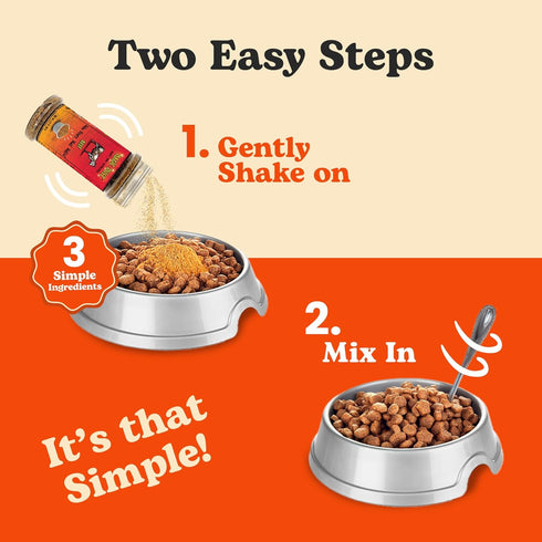 3.5 Wild Meadow Farms - Magic Dust Beef Jerky Topper, Single Protein Pet Food Topper for Dogs and Cats, Enhance Flavor