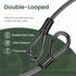 Titanker Bike Lock Cable, 12mm Thick Heavy Duty Steel Cable with Loops, Vinyl Coated Security Chain (4ft, 7ft, 15ft,