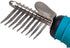 Master Grooming Tools Ergonomic Dematting Tools, 9-Blade Comb, 6?", Silver for Grooming Dogs