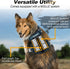BARKBAY Service Dog Vest | Tactical Dog Harness for Medium Large Dogs | No Pull, Adjustable, Reflective, Legion Blue, L