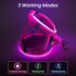 PceoTllar Light Up Dog Harness, LED No Pull Reflective Dog Harness, Flashing Lighted for Night Walking - Small/Medium