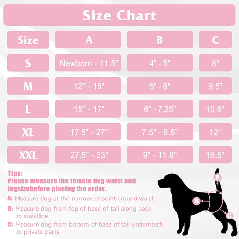 5pcs,Reusable Dog Diapers Female Dog Doggie Puppy Doggy Diapers Female, Period Panties in Heat, Owl, Large